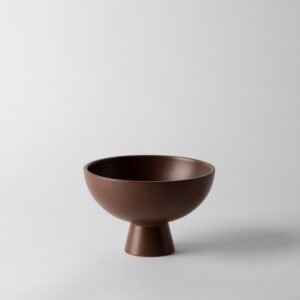 Medium Chocolate Modern Pedestal Bowl